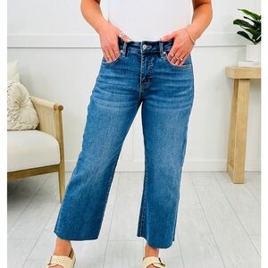 Judy Blue Cropped Wide Leg Jeans